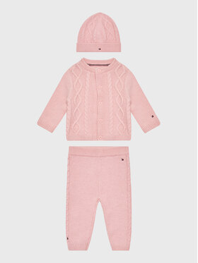 Tommy Hilfiger Tommy Hilfiger Completo da bambino Baby Cable KN0KN01529 Rosa Regular Fit