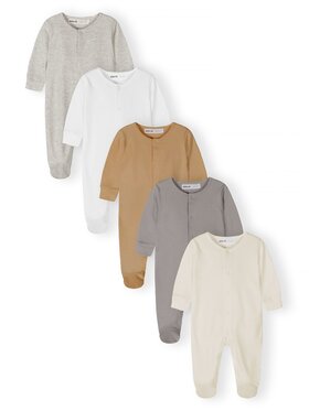 minoti minoti Komplet pajacy NOSBABYPACK5 Szary Regular Fit