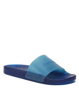 Calvin Klein Calvin Klein Mules / sandales de bain Transp Pool Slide Rubber HM0HM00982 Bleu