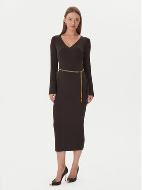 MICHAEL Michael Kors MICHAEL Michael Kors Трикотажна сукня MF5835G4VR Коричневий Slim Fit