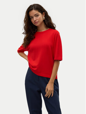 Vero Moda Vero Moda Megztinis Silje 10320460 Raudona Oversize