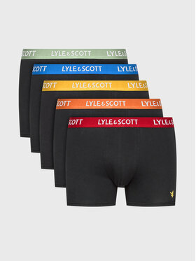 Lyle & Scott Lyle & Scott Komplet 5 par bokserek Miller 478 Czarny