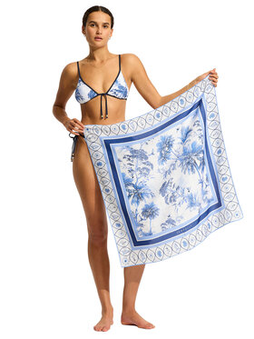 Seafolly Seafolly Hodvábna šatka 72143 Biela