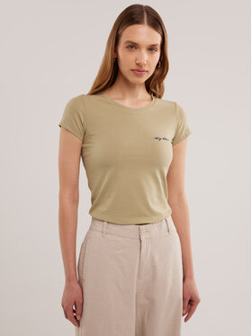 BIG STAR BIG STAR T-Shirt IRSERA Zielony Slim Fit