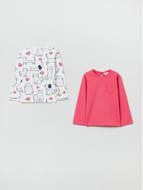 OVS OVS Souprava 2 halenky 1843635 Barevná Regular Fit