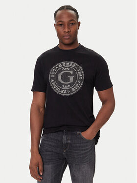 Guess Guess T-Shirt M5BI15 K8FQ4 Czarny Regular Fit