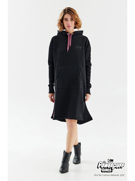 NAOKO NAOKO Mikina Powerpuff Girls Rock Čierna Oversize
