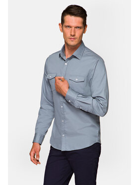 Lancerto Lancerto Koszula Jazmine KO073221000003 Niebieski Slim Fit