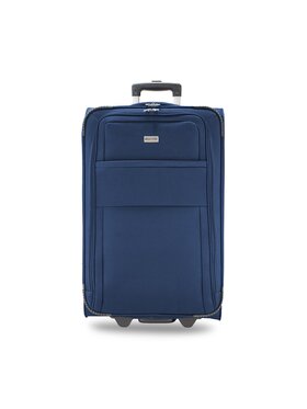 Semi Line Semi Line Среден текстилен куфар T5601-8 Тъмносин