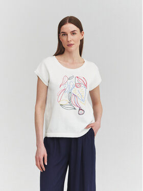 TATUUM TATUUM Halenka APELI Bílá Loose Fit
