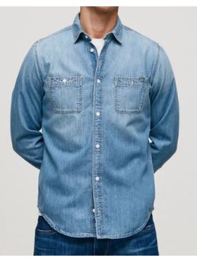 Pepe Jeans Pepe Jeans Koszula PM307492MH6 000 Niebieski Regular Fit