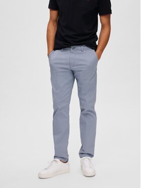 Selected Homme Selected Homme Čino bikses New 16087663 Pelēks Slim Fit
