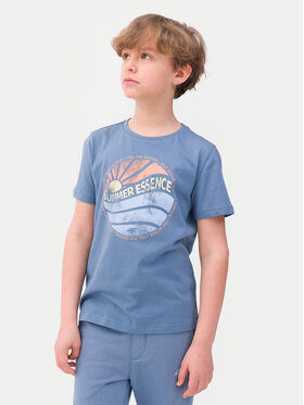 4F 4F T-Shirt 4FJWSS24TTSHM1135 Blau Regular Fit