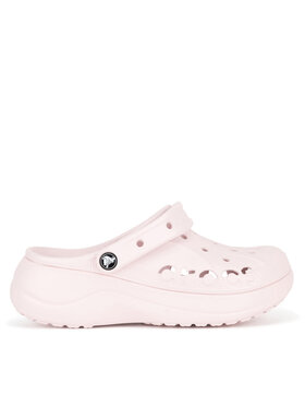 Crocs Crocs Klapki BAYA PLATFORM CLOG 208186-6PI Różowy