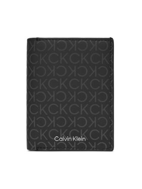 Calvin Klein Calvin Klein Portefeuille homme grand format Rubberized Trifold 6Cc W/Detach K50K511379 Noir
