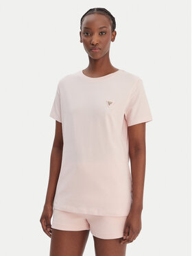 Guess Guess T-Shirt V4YI09 J1314 Růžová Regular Fit