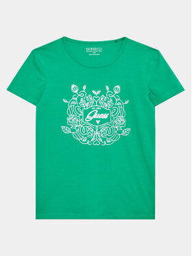 Guess Guess T-shirt J3GI20 K6YW1 Verde Regular Fit