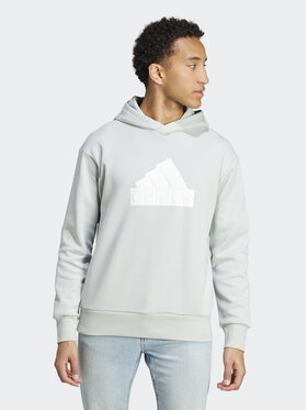 adidas adidas Mikina Future Icons Badge of Sport IJ6392 Šedá Regular Fit