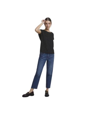 ICHI ICHI T-shirt Maglia ihrebel ss6 Nero Regular Fit