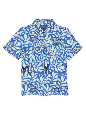 Guess Guess Srajca L6GH01 WFBT0 Modra Relaxed Fit