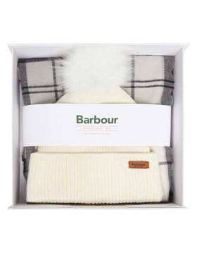 Barbour Barbour Set šal + kapa Dover LGS0054GY31 Écru