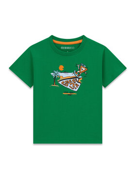 Guess Guess T-shirt N6GI12 K8HM4 Verde Regular Fit