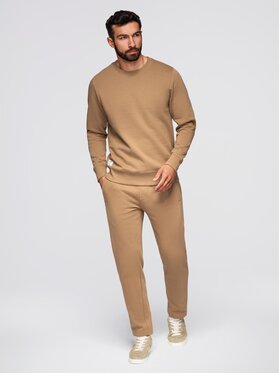 Ombre Ombre Komplet dresowy Z122 Brązowy Regular Fit