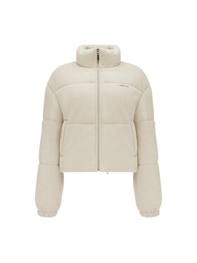 La Mania La Mania Kurtka bomber WOOLY Beżowy Classic Fit