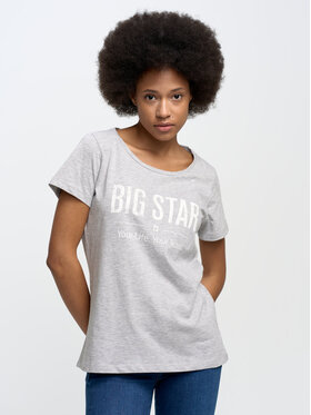 BIG STAR BIG STAR T-Shirt brunona_901 Szary Basic Fit