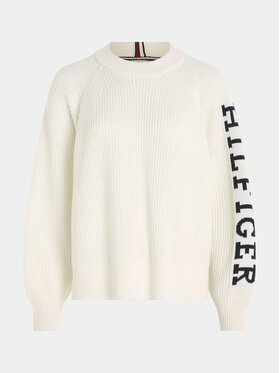 Tommy Hilfiger Džemper WW0WW39002 Écru Regular Fit