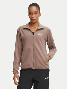 adidas adidas Fleecejacke Terrex Multi Essentials Full Zip Fleece Jacket KY9854 Hellbraun Regular Fit
