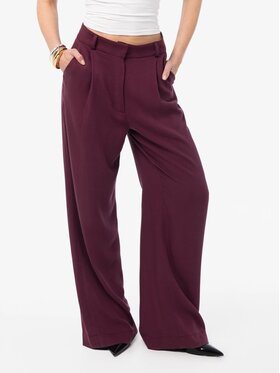 MANDRAGORA MANDRAGORA Pantaloni di tessuto Naia Bordeaux Regular Fit
