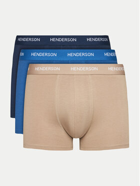 Henderson Henderson Sada 3 kusů boxerek Kava 42279 Barevná