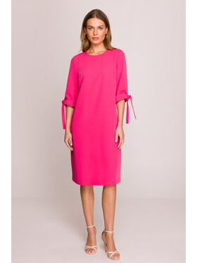 Stylove Stylove Večerní šaty S393 Růžová Premium Fit