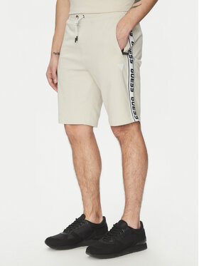 Guess Guess Спортни шорти Z2YD02 K6ZS1 Екрю Regular Fit