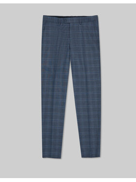Borgio Borgio Spodnie garniturowe plati 01 Szary Slim Fit