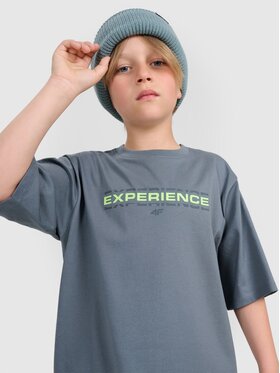 4F 4F T-Shirt 4FJRAW25TTSHM3166-46S Zielony Oversize