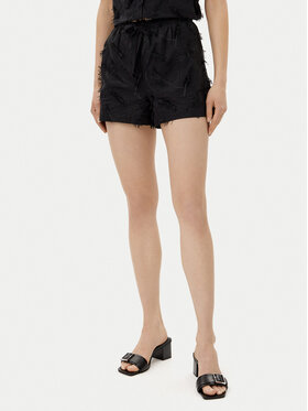 Silvian Heach Silvian Heach Pantalon scurți din material Clesti GPP25334SH Negru Regular Fit