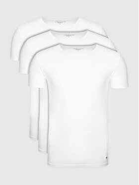 Tommy Hilfiger Tommy Hilfiger 3 db póló Essential 2S87905187 Fehér Regular Fit