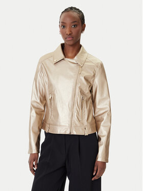 Rinascimento Rinascimento Яке от имитация на кожа CFC0124665003 Златист Regular Fit