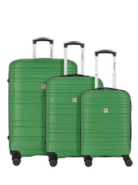 CHECK.IN CHECK.IN Komplet walizek 319232 Zielony
