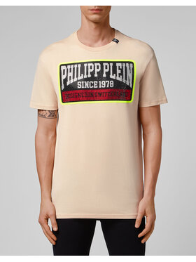 PHILIPP PLEIN PHILIPP PLEIN T-Shirt 11013 Beżowy Regular Fit