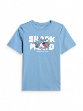 4F 4F T-Shirt WAVE RIDERS CLUB Niebieski Regular Fit