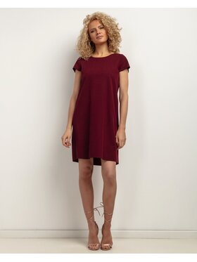 Tessita Tessita Sukienka koktajlowa SUKIENKA_T441 _11_XXL Bordowy Loose Fit