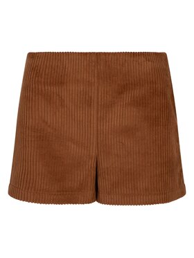 Moi Mili Moi Mili Szorty materiałowe Caramel Brązowy Basic Fit