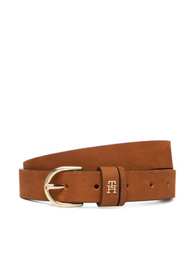 Tommy Hilfiger Tommy Hilfiger Pasek Damski Essential Effortless 2.5 Nubuck AW0AW17762 Brązowy