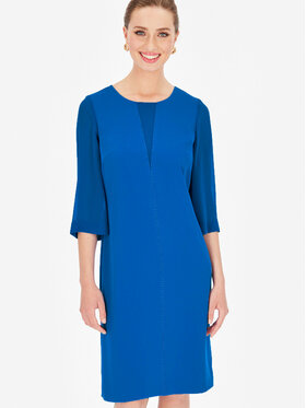 Potis & Verso Potis & Verso Sukienka elegancka Gardena Niebieski Slim Fit