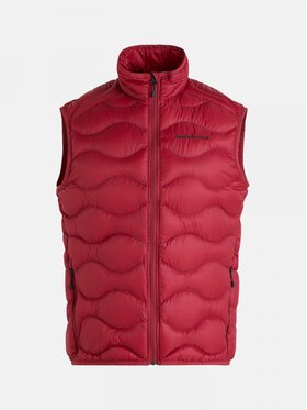 Peak Performance Peak Performance Kurtka przejściowa Helium Down Vest Czerwony Regular Fit