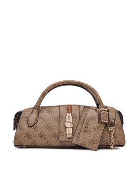 Guess Guess Geantă Yvonne Logo Mini HWSG23 78760 Maro deschis