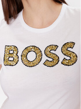 Boss T-shirt 50484646 Bijela Slim Fit